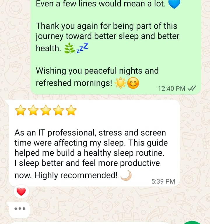 WhatsApp testimonial screenshot 1