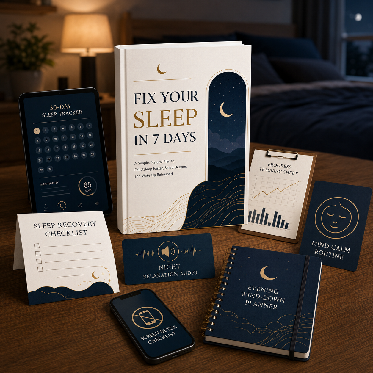Fix Your Sleep in 7 Days ebook with all bonus materials