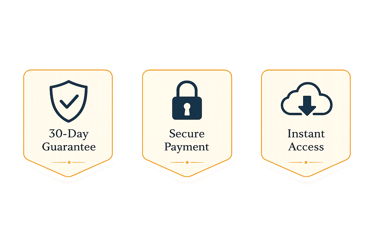30-Day Guarantee, Secure Payment and Instant Access badges